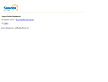 Tablet Screenshot of documents.suncor.com